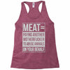 meat= paying another motherfucker Racerback Tank
