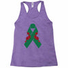 liver ribbon and rose Racerback Tank