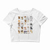 dabbing animals Crop Top
