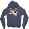 ghostly s'more Zipper Hoodie