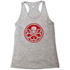 red skull logo avengers marvel comics gift Racerback Tank