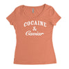 cocaine and caviar   mens hoodie cocain Women's Triblend Scoop T-shirt