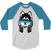 huskie music 3/4 Sleeve Shirt