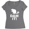 dam it! Women's Triblend Scoop T-shirt