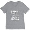 proud dad 3 V-Neck Tee