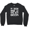 my indian name is runs with beer Crewneck Sweatshirt