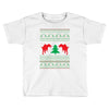ugly sweater dinosour Toddler T-shirt