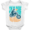 smile more, ride a motorcycle Baby Onesie