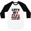 star spangled hammered 3/4 Sleeve Shirt