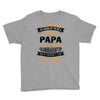 Super Cool Papa Of A Freaking Awesome Granddaughter Youth Tee