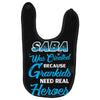 Saba Was Created because Grankids Need Real Heroes Baby Bibs