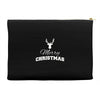 buck merry christmas Accessory Pouches