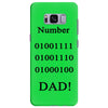 number one dad funny t shirt binary nerd geek tee s 3xl Samsung Galaxy S8 Plus