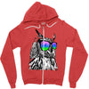 cool owl Zipper Hoodie