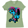 panda rider Ladies Fitted T-Shirt