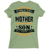 Super Cool Mother Of A Freaking Awesome Son Ladies Fitted T-Shirt