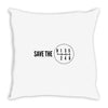 save the manual transmissions black (stick shift) Throw Pillow