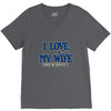 my wife lets me fishing V-Neck Tee