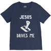 jesus drives me V-Neck Tee