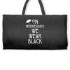 On Wednesdays We Wear Black Weekender Totes