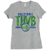 volleyball thvb tampa high Ladies Fitted T-Shirt