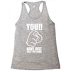 you have just lost the game  funny computer internet humour Racerback Tank