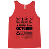 Born In October Tank Top