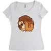 pancake pug Women's Triblend Scoop T-shirt