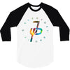 jake paul colorful 3/4 Sleeve Shirt
