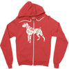 flower Zipper Hoodie