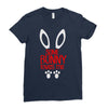 happy easter some bunny loves me Ladies Fitted T-Shirt