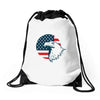independence day Drawstring Bags