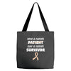 Once a Cancer Patient Now a Cancer Survivor Tote Bags