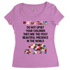 mama bear message Women's Triblend Scoop T-shirt