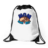 mom knows best Drawstring Bags