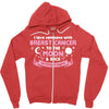 I Love Someone with Breast Cancer to The Moon and Back to Infinity Zipper Hoodie