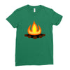 fire Ladies Fitted T-Shirt