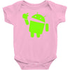 android eats apple Baby Onesie