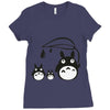 totoro Ladies Fitted T-Shirt