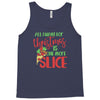 pizza christmas humor Tank Top