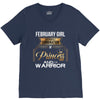 february  girl is a perfect combination of princess and warrior V-Neck Tee