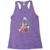 the burning joke Racerback Tank