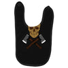 skull wood Baby Bibs