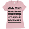 all men are created equal december Ladies Fitted T-Shirt