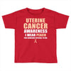 Uterine Cancer Awareness I Wear Peach For Some Special To Me Toddler T-shirt
