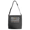 proud autism granddaughter Adjustable Strap Totes