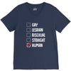Lgbt Checklist V-Neck Tee