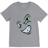 angry cartoon face V-Neck Tee