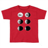 the phases of the moon of laika dog Toddler T-shirt