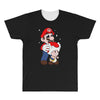 mario licking toad All Over Men's T-shirt